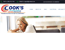 Tablet Screenshot of cooksair.com